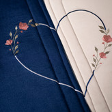 نمای کلی کل گلدوزی قلب